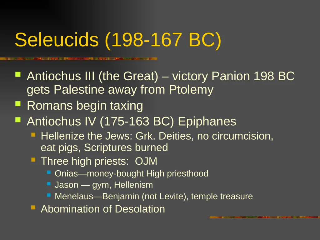 New Testament Backgrounds OT Foundations “Look, - slide 26 of 46