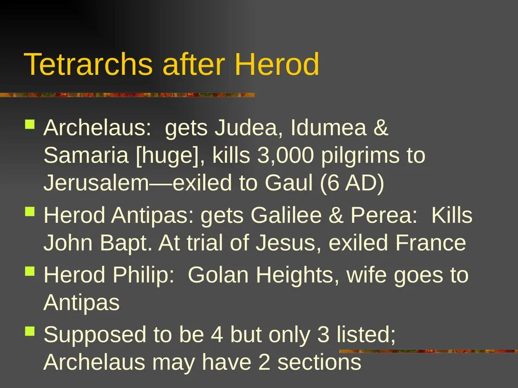 New Testament Backgrounds OT Foundations “Look, - slide 37 of 46
