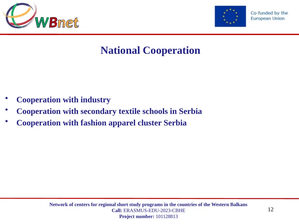 DEPARTMENT TEXTIL SCHOOL FOR DESIGN, TECHNOLOGY - slide 12 of 16
