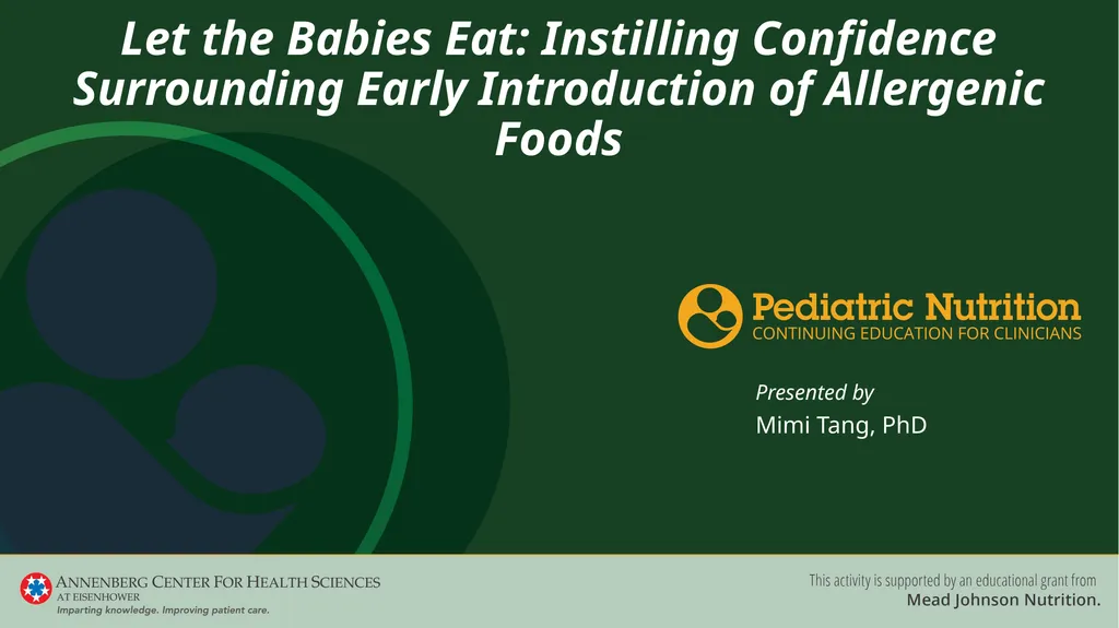 Let the Babies Eat: Instilling Confidence - slide 1 of 30