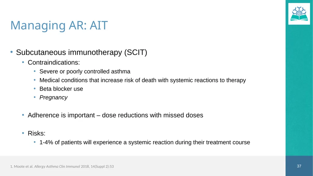 Allergic Rhinitis Faculty Dr. Jaclyn Quirt MD, - slide 37 of 52