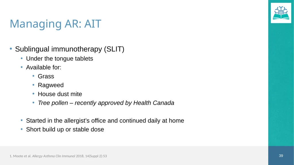 Allergic Rhinitis Faculty Dr. Jaclyn Quirt MD, - slide 39 of 52