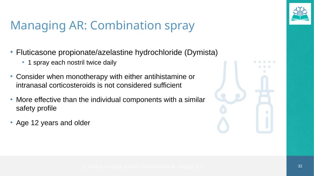 Allergic Rhinitis Faculty Dr. Jaclyn Quirt MD, - slide 32 of 52
