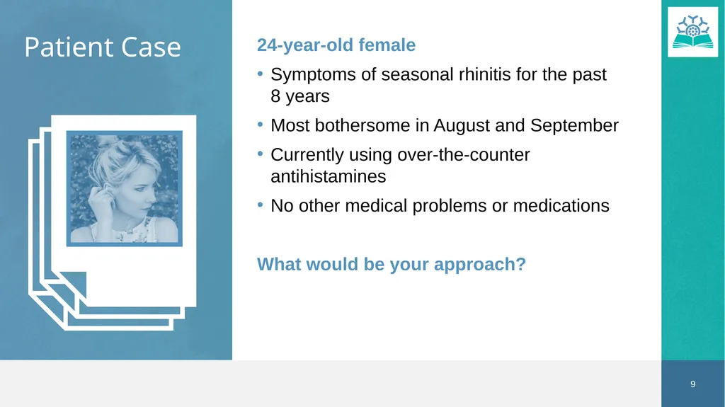 Allergic Rhinitis Faculty Dr. Jaclyn Quirt MD, - slide 9 of 52