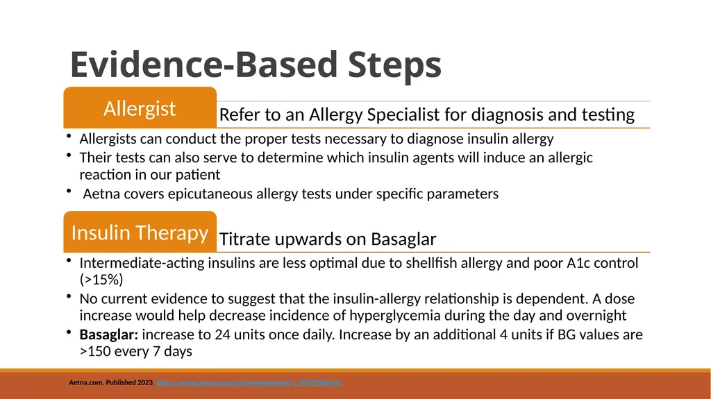 Insulin Hypersensitivity: A Rare Obstacle Benjamin - slide 25 of 29