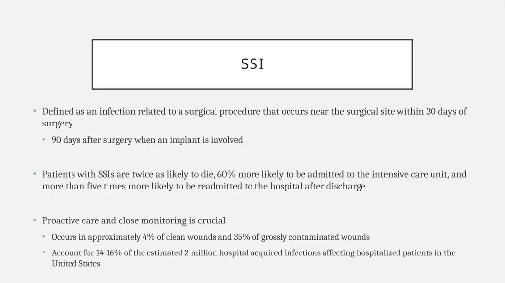 Surgical Wound Classification (SWC) and Surgical - slide 11 of 13