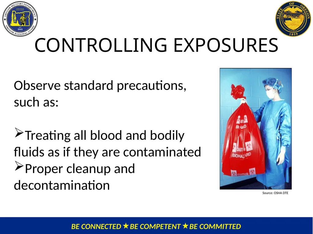 OMD Safety Policy Training EXPOSURE CONTROL PLAN / - slide 21 of 47