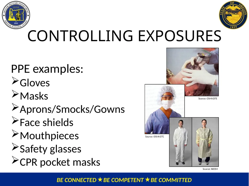 OMD Safety Policy Training EXPOSURE CONTROL PLAN / - slide 23 of 47