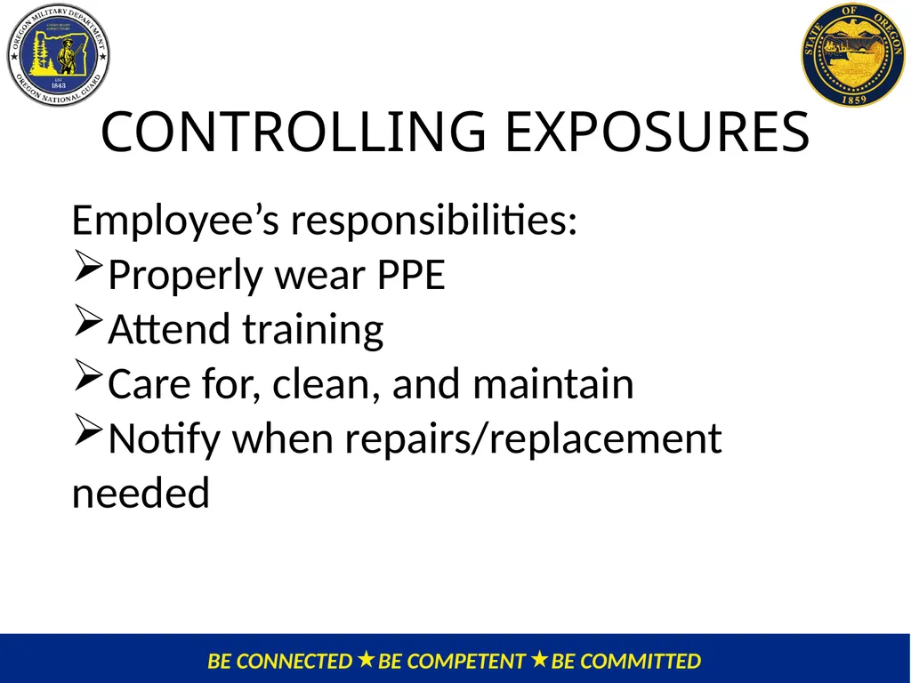 OMD Safety Policy Training EXPOSURE CONTROL PLAN / - slide 26 of 47