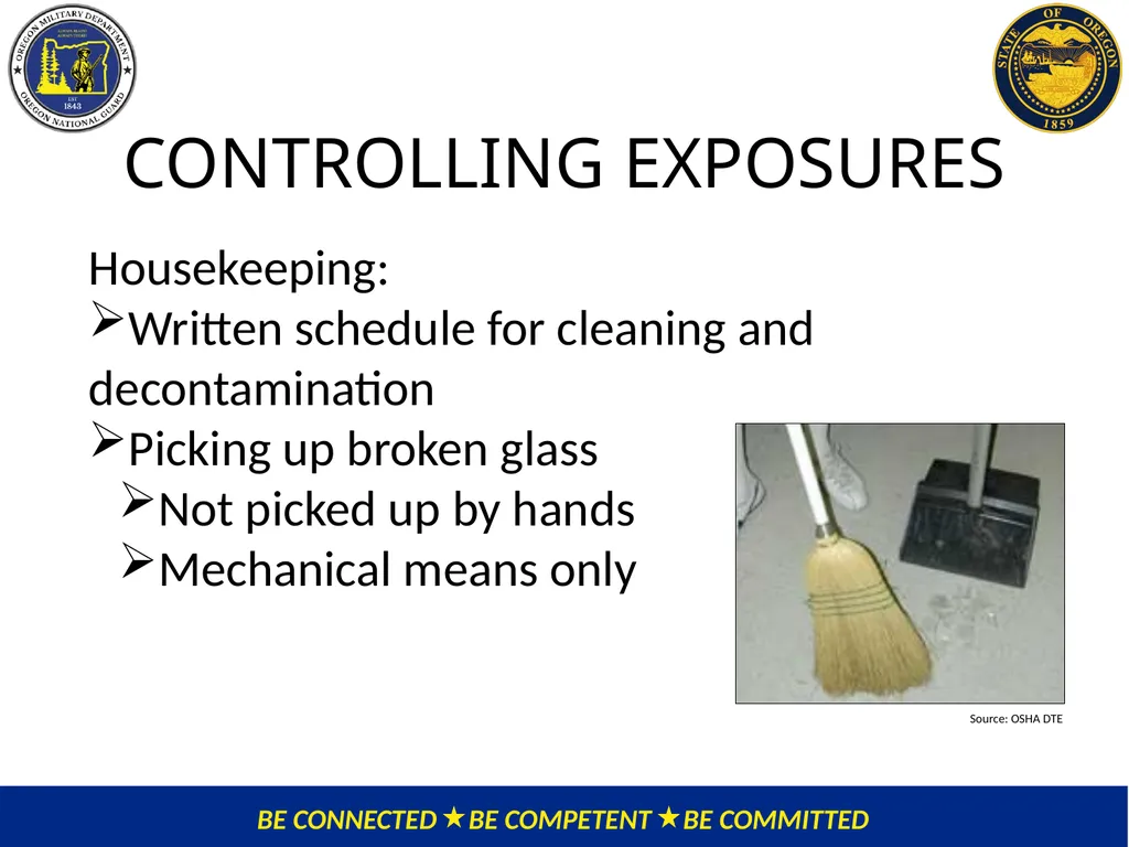 OMD Safety Policy Training EXPOSURE CONTROL PLAN / - slide 27 of 47