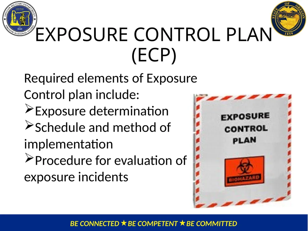 OMD Safety Policy Training EXPOSURE CONTROL PLAN / - slide 19 of 47