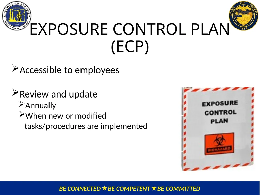 OMD Safety Policy Training EXPOSURE CONTROL PLAN / - slide 20 of 47