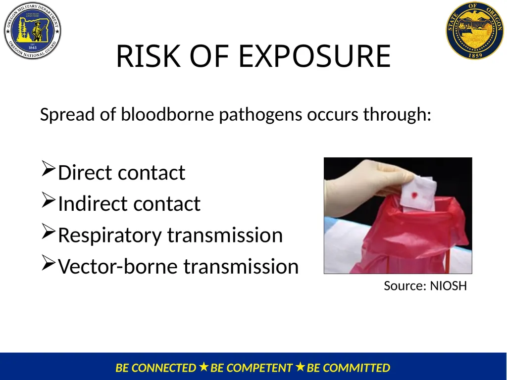 OMD Safety Policy Training EXPOSURE CONTROL PLAN / - slide 12 of 47