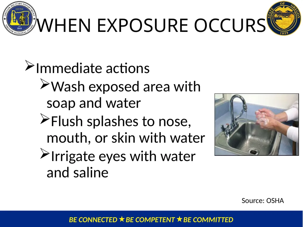OMD Safety Policy Training EXPOSURE CONTROL PLAN / - slide 35 of 47