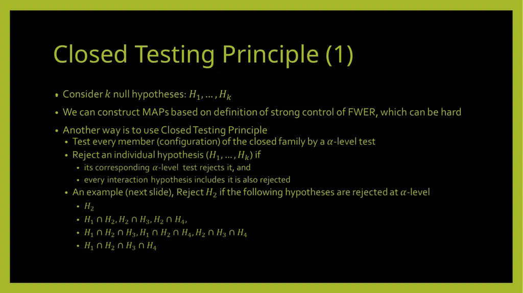 Multiplicity Adjustment in Design and Analysis of - slide 9 of 25