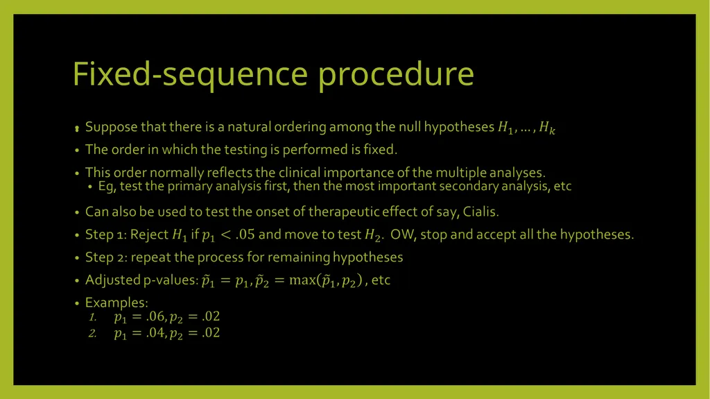 Multiplicity Adjustment in Design and Analysis of - slide 20 of 25