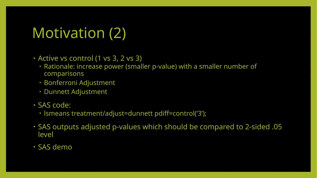Multiplicity Adjustment in Design and Analysis of - slide 4 of 25