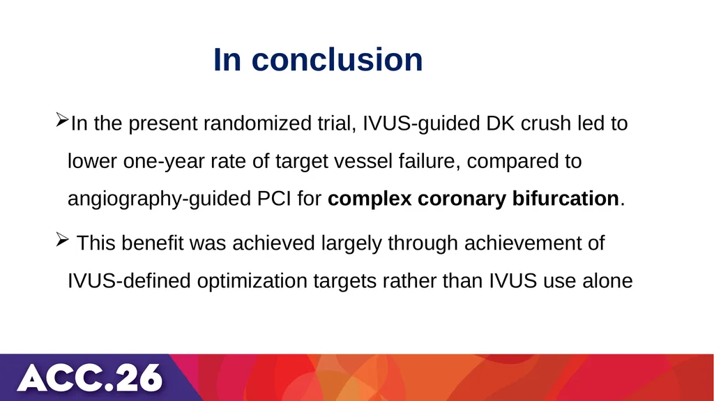 IVUS or angiography guidance for PCI in complex - slide 21 of 23