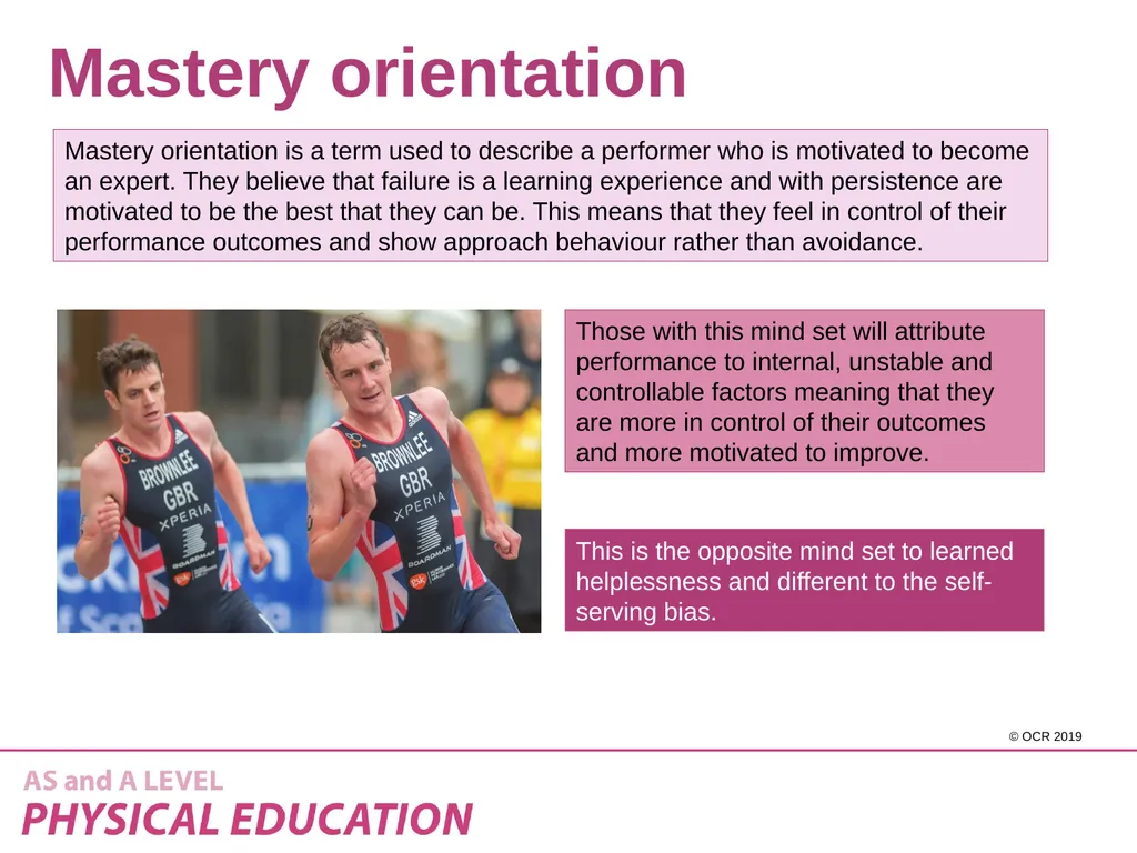 2.2 Sports psychology – Attribution Learning - slide 9 of 13