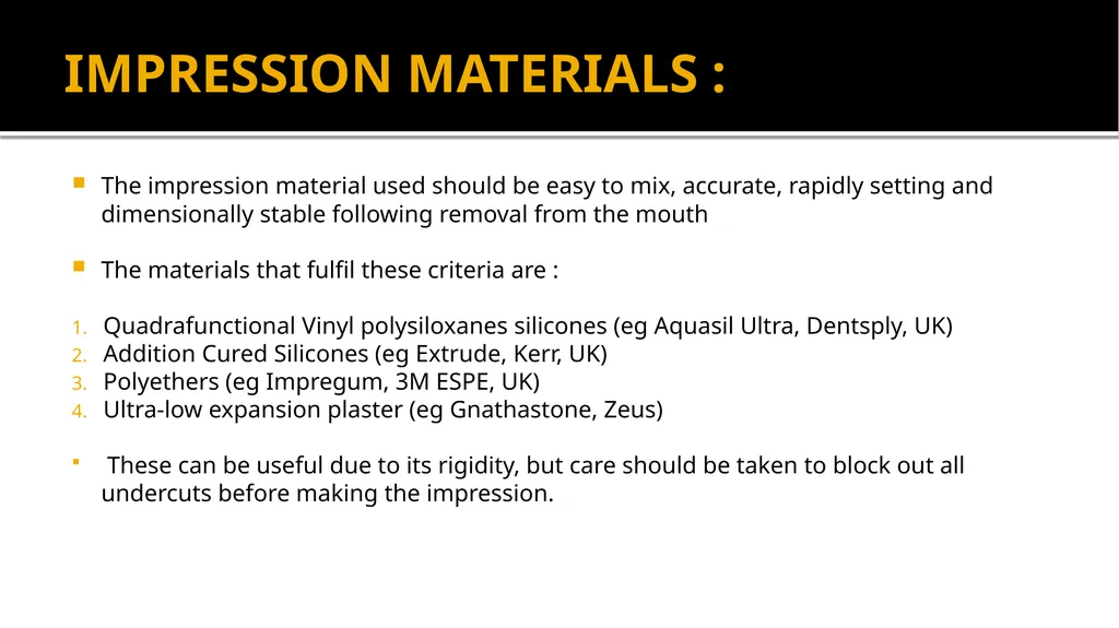 IMPRESSION IN IMPLANT DENTISTRY Presented by :Dr. - slide 8 of 38