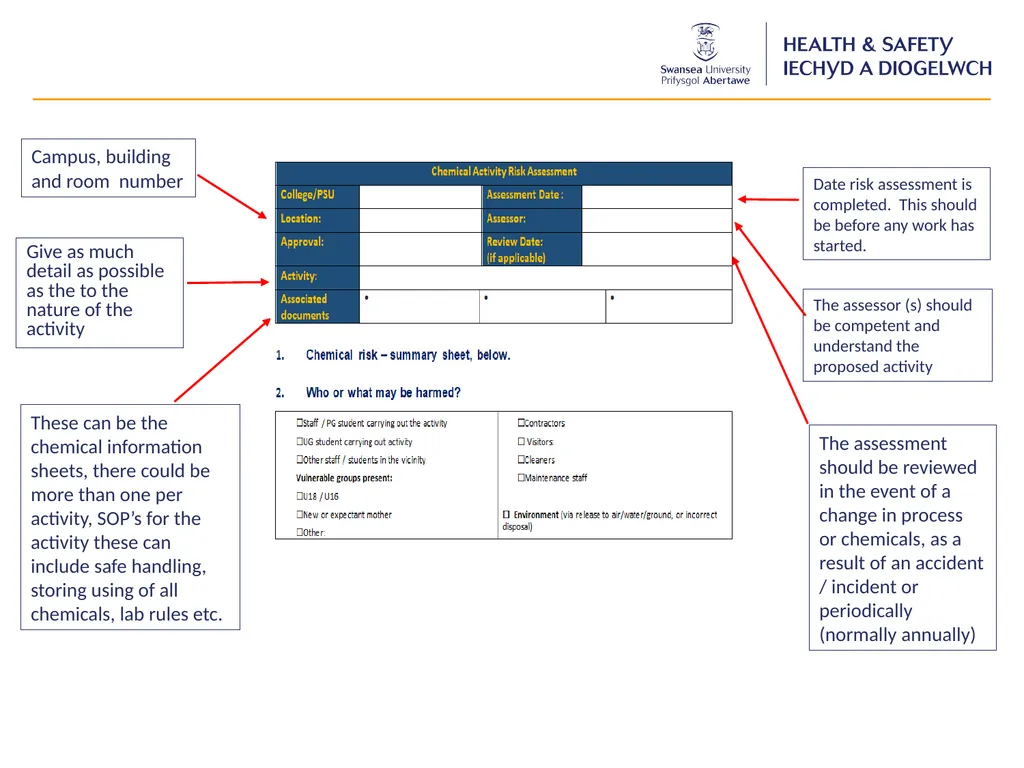 Chemical Risk Assessment Guidance for each - slide 13 of 17