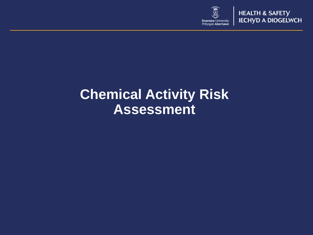 Chemical Risk Assessment Guidance for each - slide 9 of 17