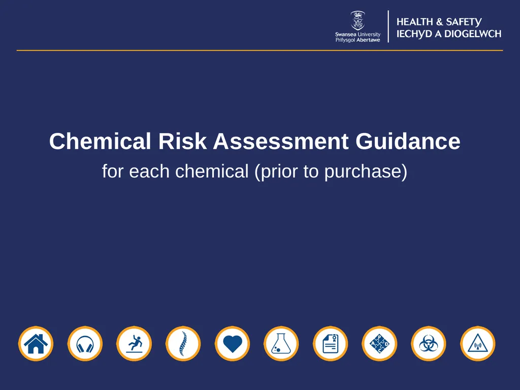 Chemical Risk Assessment Guidance for each - slide 1 of 17