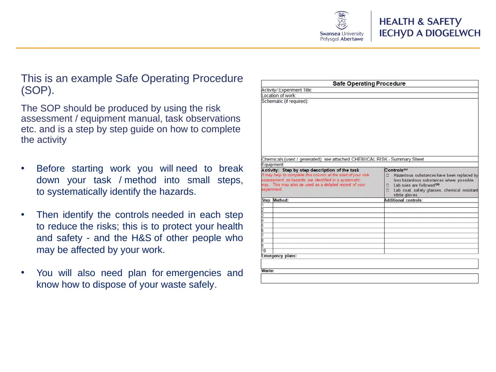 Chemical Risk Assessment Guidance for each - slide 10 of 17