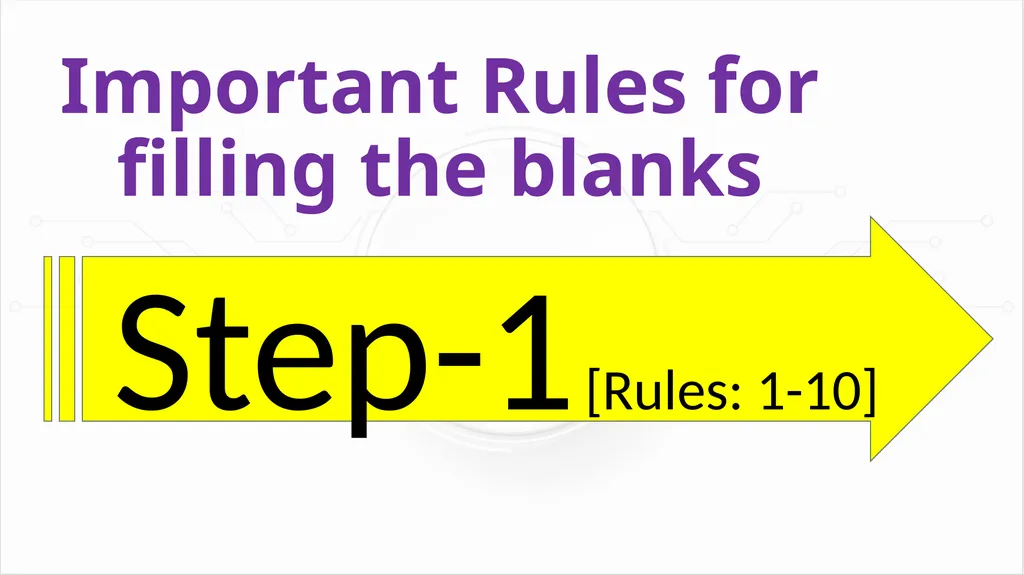 Fill in the Blanks - Tips and Tricks and Shortcuts - slide 5 of 29