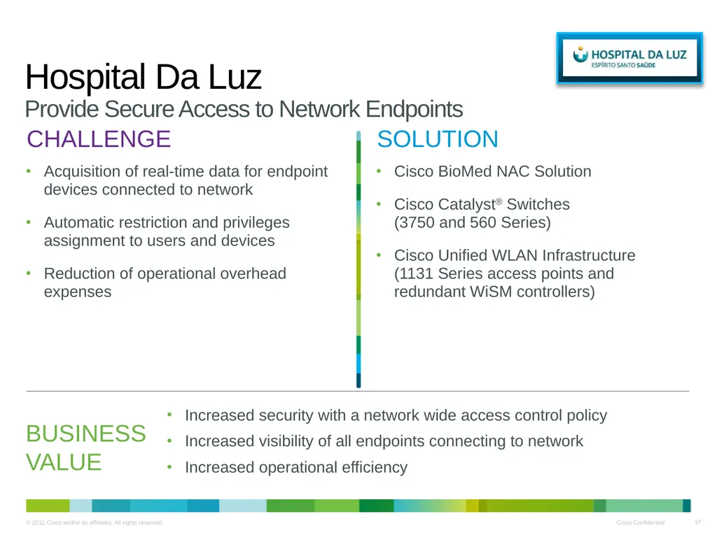 Cisco Medical Grade Network v2.0 Business Overview - slide 37 of 39