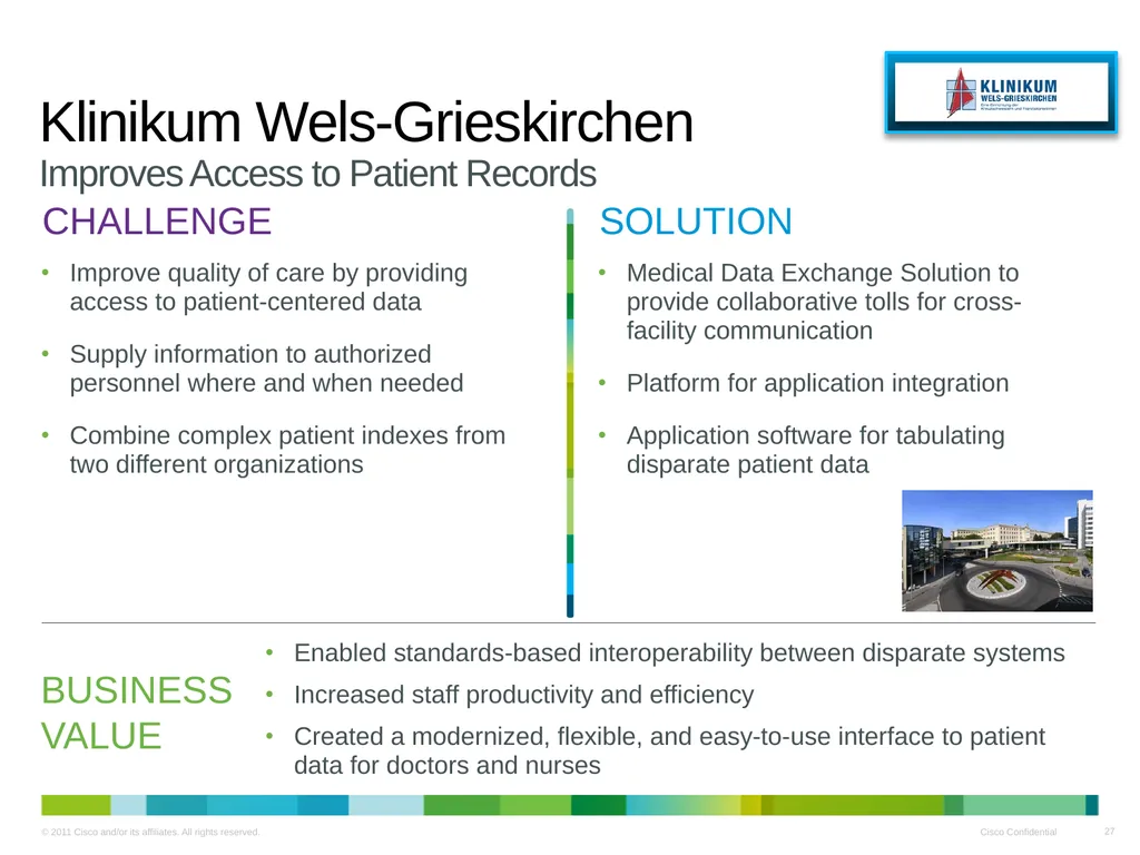 Cisco Medical Grade Network v2.0 Business Overview - slide 27 of 39