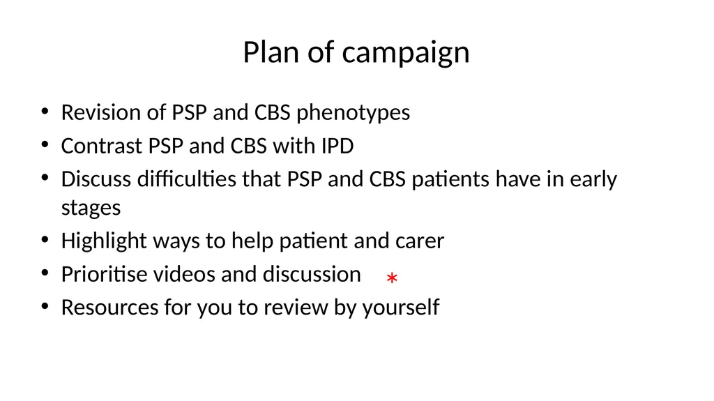Diagnosing and Managing PSP & CBS Dr Boyd Ghosh - slide 4 of 54