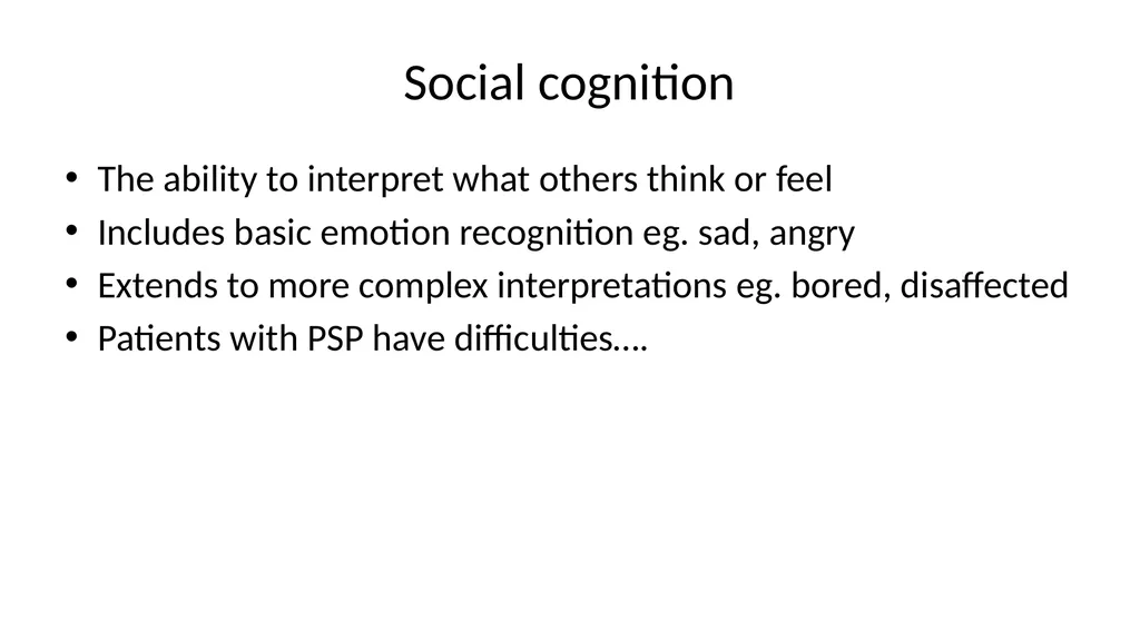 Diagnosing and Managing PSP & CBS Dr Boyd Ghosh - slide 33 of 54