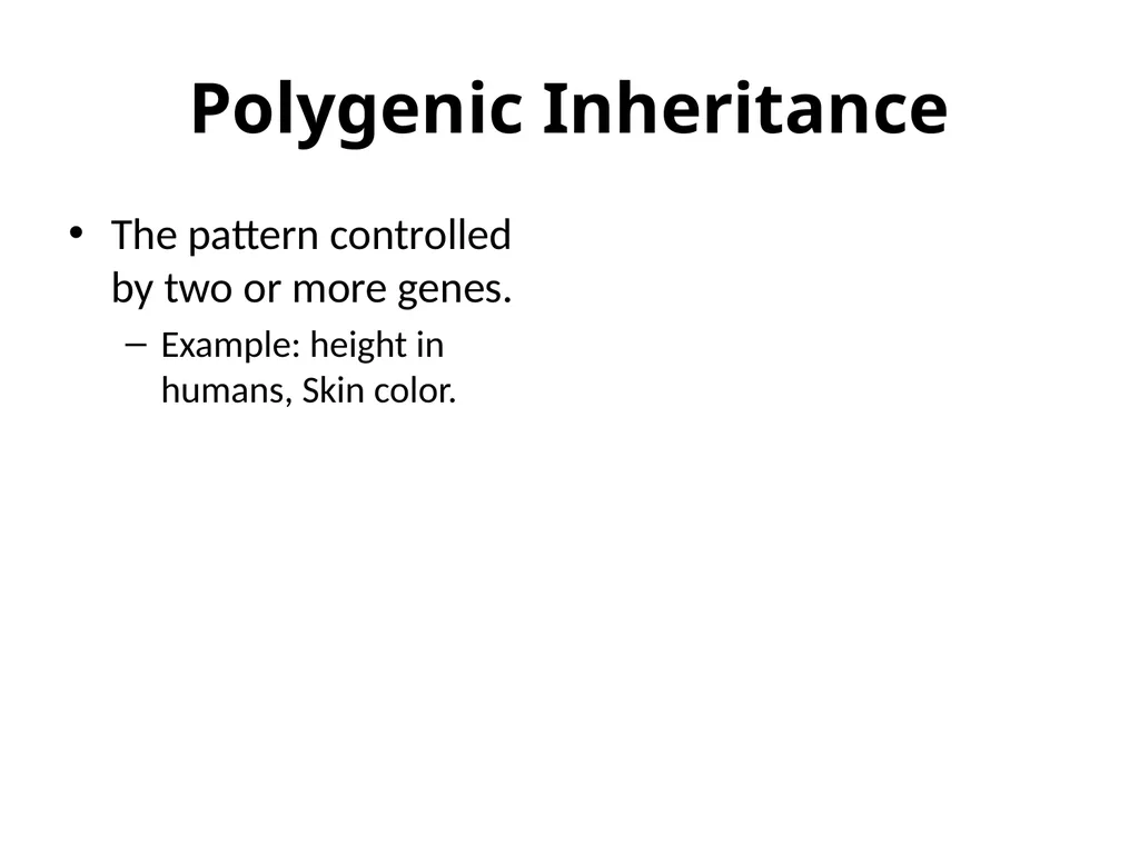 Gene Expression/ Inheritance Patterns 10th Grade - slide 5 of 7