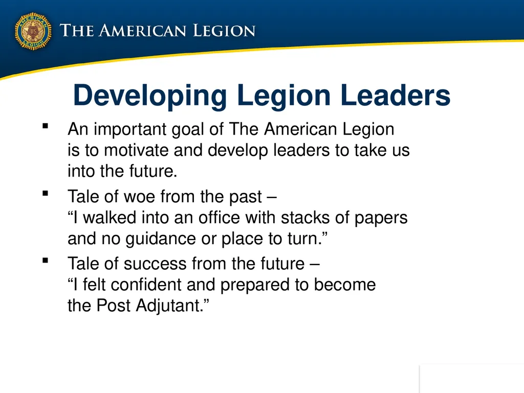 POST ADMINISTRATION (ADJUTANT) COURSE UPDATED NOV. - slide 9 of 73