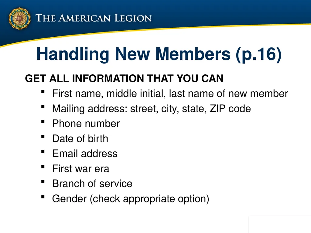 POST ADMINISTRATION (ADJUTANT) COURSE UPDATED NOV. - slide 44 of 73
