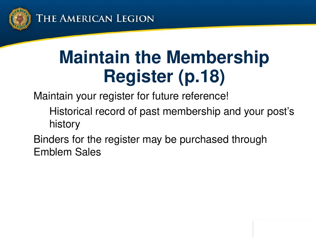 POST ADMINISTRATION (ADJUTANT) COURSE UPDATED NOV. - slide 46 of 73