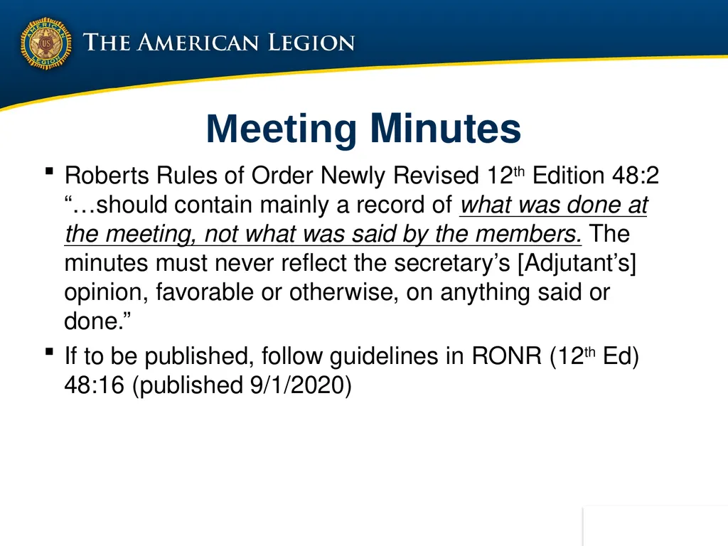 POST ADMINISTRATION (ADJUTANT) COURSE UPDATED NOV. - slide 58 of 73