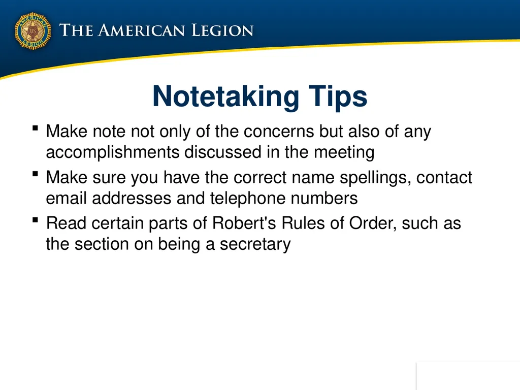 POST ADMINISTRATION (ADJUTANT) COURSE UPDATED NOV. - slide 64 of 73