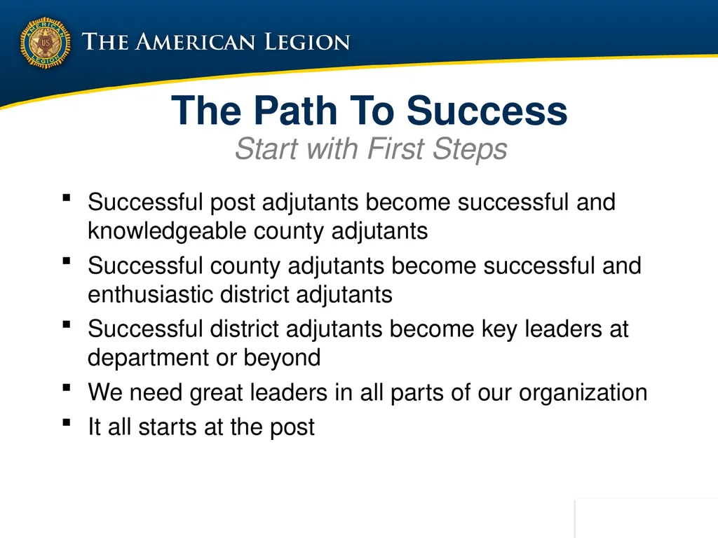 POST ADMINISTRATION (ADJUTANT) COURSE UPDATED NOV. - slide 10 of 73