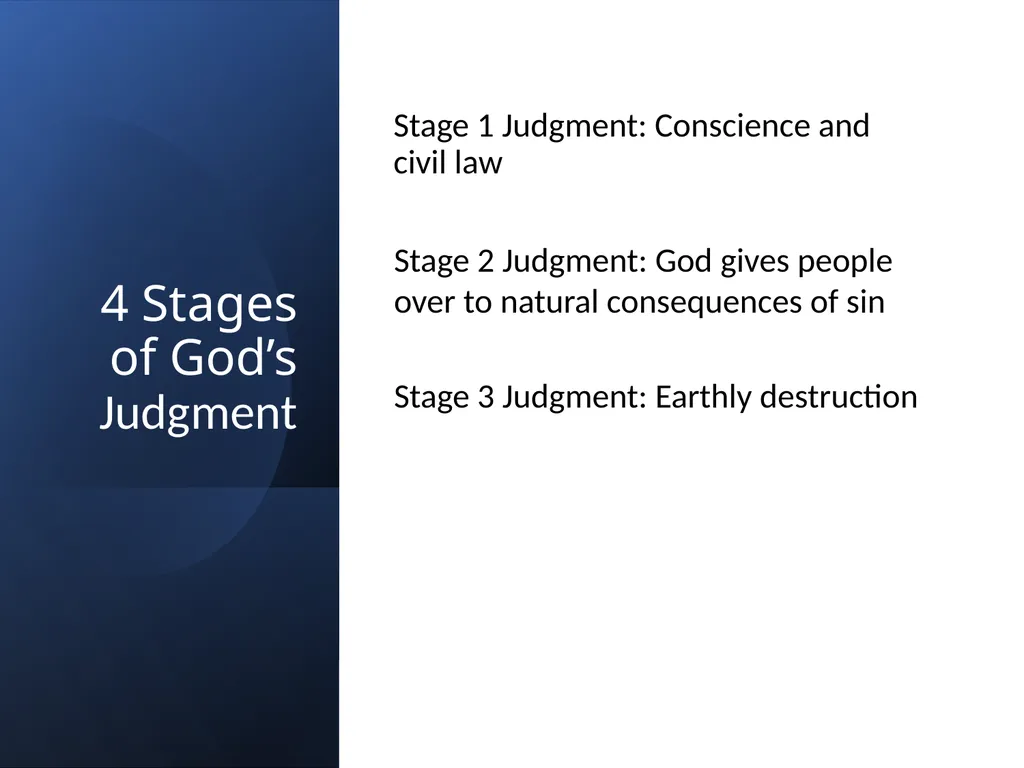 Stages of Divine Judgment (Genesis 19:1-29) - slide 12 of 22