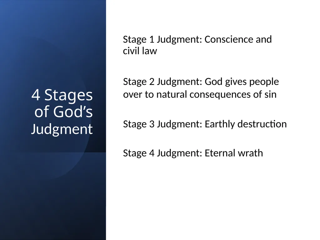 Stages of Divine Judgment (Genesis 19:1-29) - slide 17 of 22