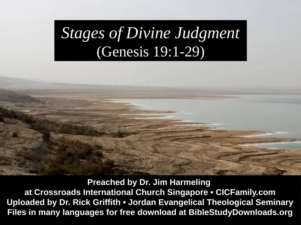 Stages of Divine Judgment (Genesis 19:1-29) - slide 1 of 22