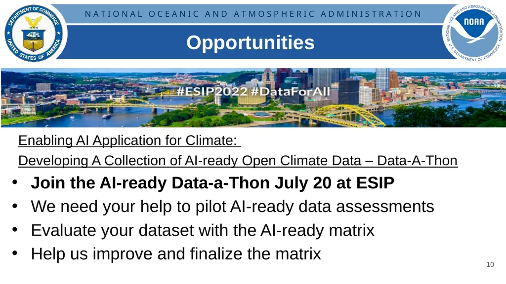 Developing Community Guidelines for AI-Ready Data - slide 10 of 11