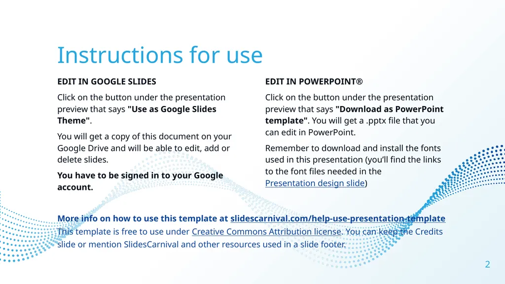 This is Your Presentation Title Instructions for - slide 2 of 39