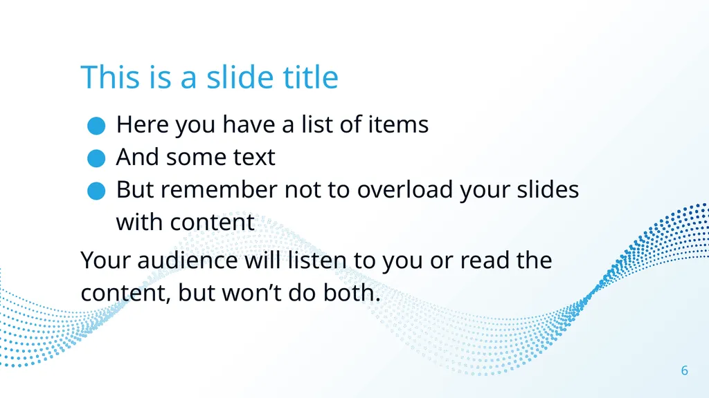 This is Your Presentation Title Instructions for - slide 6 of 39