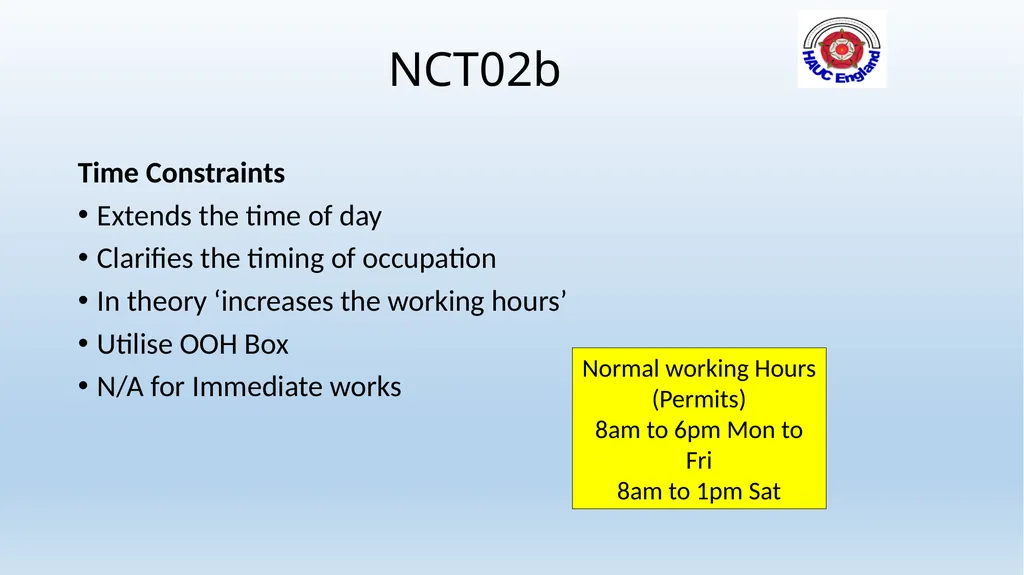 Welcome – SEHAUC National Conditions Re-Brief Nov - slide 14 of 34
