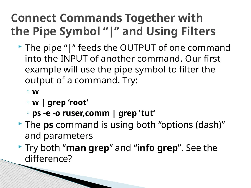 Introduction to Linux “Linux at the Command Line” - slide 19 of 30
