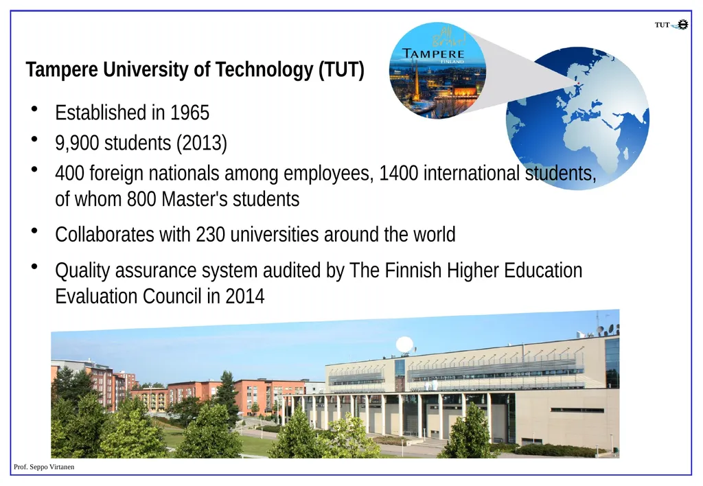 Dr. Seppo Virtanen, Professor, Faculty of - slide 2 of 7