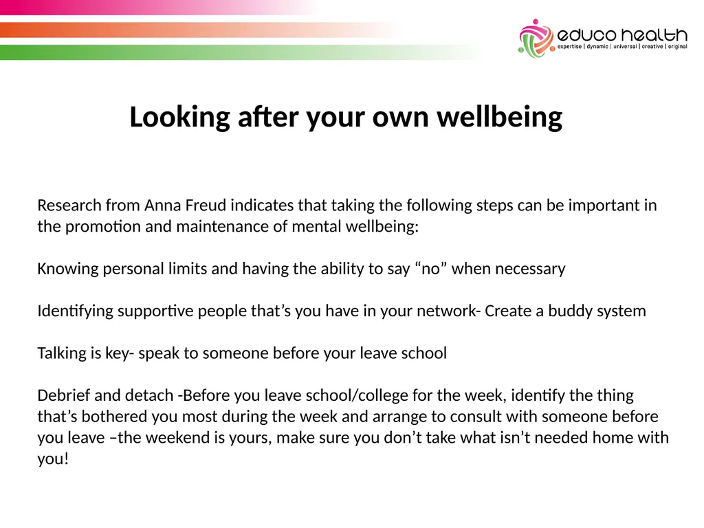 Stress Awareness House Keeping & Introductions - slide 13 of 34